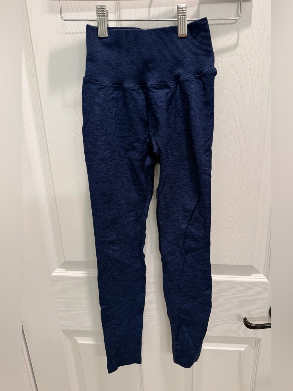 Peachy Bunz Hustler Scrunch Leggings Navy Blue High Rise Small S